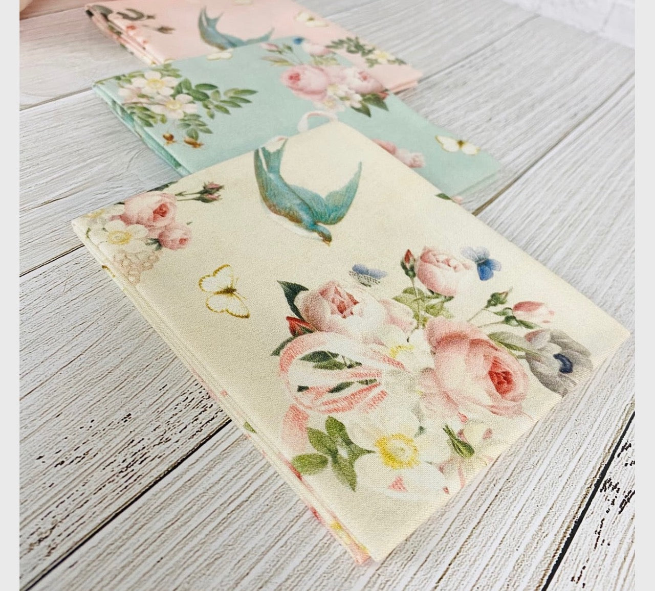 Rose & Violet`s Garden fabric. Parchment