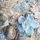 Embellishment Pack. Antique Blue and Beige