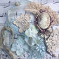 Embellishment Pack. Antique Blue and Beige