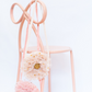 Tulle Ruffle Bags.  Cream & Pink