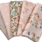 Rose & Violet`s Garden fabric. Garden Party in Blush