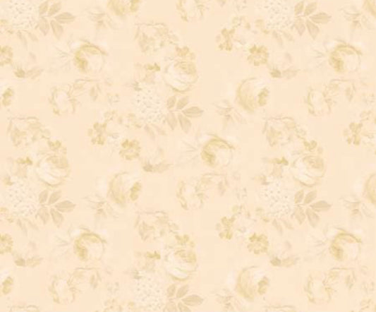 Rose & Violet`s Garden fabric. Faded Roses in Beehive