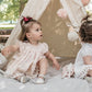 Sugar Plum Baby lace dress. Ivory