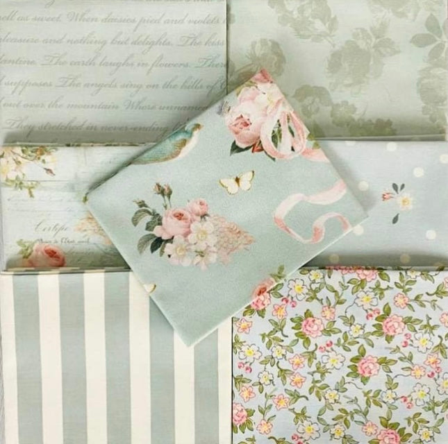 Rose & Violet`s Garden 1 Meter x 21 Bundle Collection..