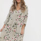 Amelia Floral Linen dress . Seamist