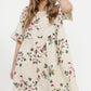 Audrey Linen Dress. Cream