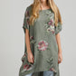 Rosabella linen dress. Olive Posy