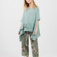 Sorrento linen top . pastel sage Green