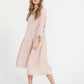 Stella Linen dress. Blush