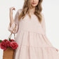 Stella Linen dress. Blush