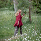 Teddie Linen Shirt. Berry