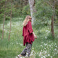 Teddie Linen Shirt. Berry