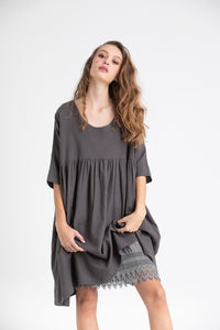 Provence cotton smock dress.