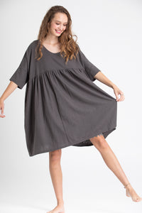 Provence cotton smock dress.