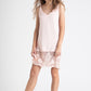 Lola lace edged slip . asst colours