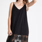 Lola lace edged slip . asst colours