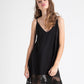 Lola lace edged slip . asst colours
