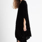 Violette Velvet Dress . Black