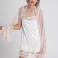 Pink lace scarf