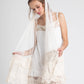 Vintage Lace scarf. cream.