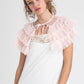 pale blush tulle Faerie cape.