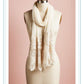 Vintage Lace scarf. cream.