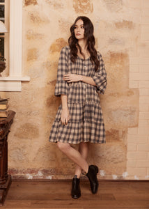 Mackenzie Shirt-Dress . Paynes Grey