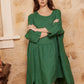 Clarissa Linen dress. Emerald