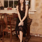 Evangeline lace slip/dress. Ebony