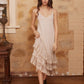 Evangeline lace slip/dress. Stone