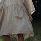 Clarissa Linen dress.  Stone