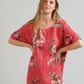 Contessa Linen Floral top. Olive