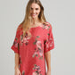 Contessa Linen Floral top . Watermelon