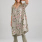 Abigail Floral linen coatdress.  Seamist