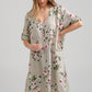 Abigail Floral linen coatdress.  Seamist
