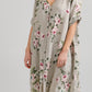 Abigail Floral linen coatdress.  Seamist