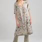 Abigail Floral linen coatdress.  Seamist