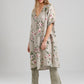Abigail Floral linen coatdress.  Seamist