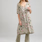 Abigail Floral linen coatdress.  Seamist