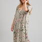 Abigail Floral linen coatdress.  Seamist
