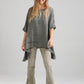 Sorrento linen top. Khaki