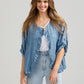 Fifi Linen Jacket. Denim Blue