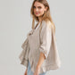 Fifi Linen Jacket. Natural Stone