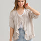 Fifi Linen Jacket. Natural Stone