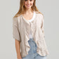 Fifi Linen Jacket. Natural Stone