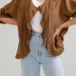 Fifi Linen Jacket. Tobacco