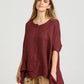 Sorrento linen top. Wine