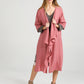 Sabine Linen  Duster Coat.  Rose Pink