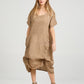 Primavera linen dress.  Latte