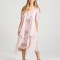 Sabine Linen Duster Coat. Blush